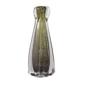 Vaso Decor Murano Vidro 18X6,5Cm Fino Acabamento - Verde