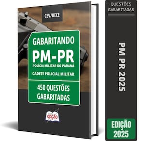 Caderno Pm Pr Cadete Policial Militar 450 Questões