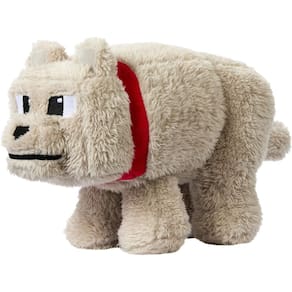 Boneca de pelúcia Mattel Minecraft Dennis The Wolf 20cm