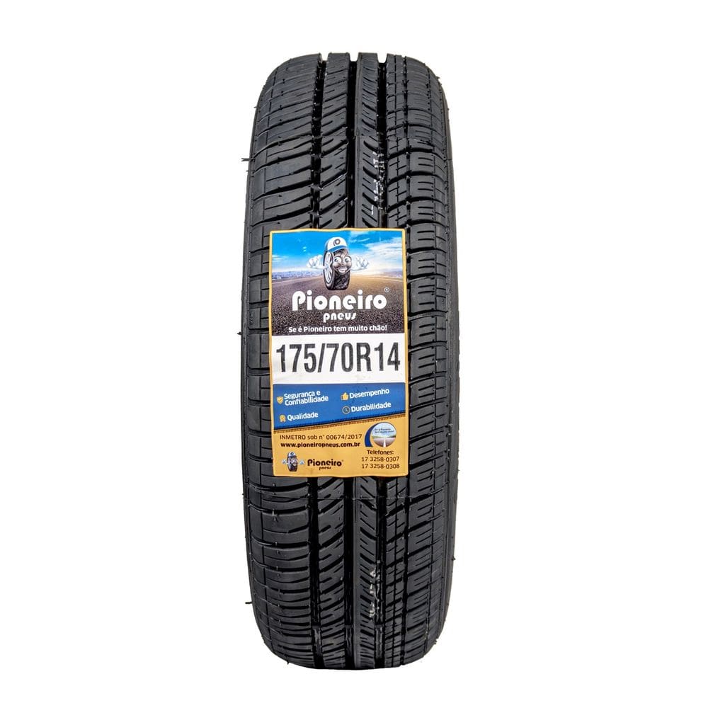 Pneu Aro 14 - 175/70 R14 - Pioneiro Pneus - COM INMETRO
