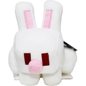 Boneco de pelúcia Mattel Minecraft White Rabbit 20cm 3+ anos