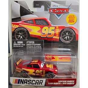 Carros fundidos sob pressão Disney Cars NASCAR Lightning McQueen 2024