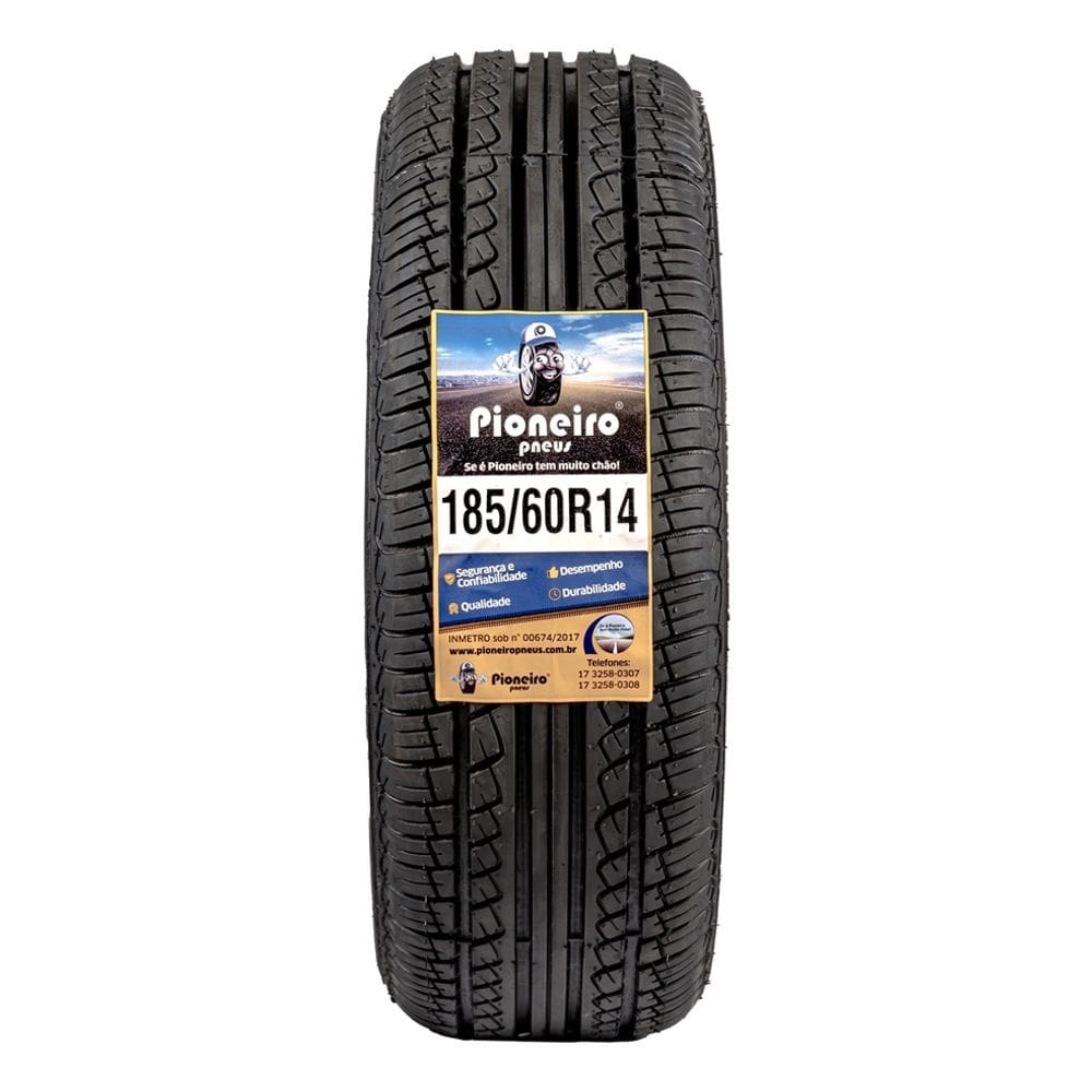 Pneu Aro 14 - 185/60 R14 - Com Inmetro - Pioneiro Pneus