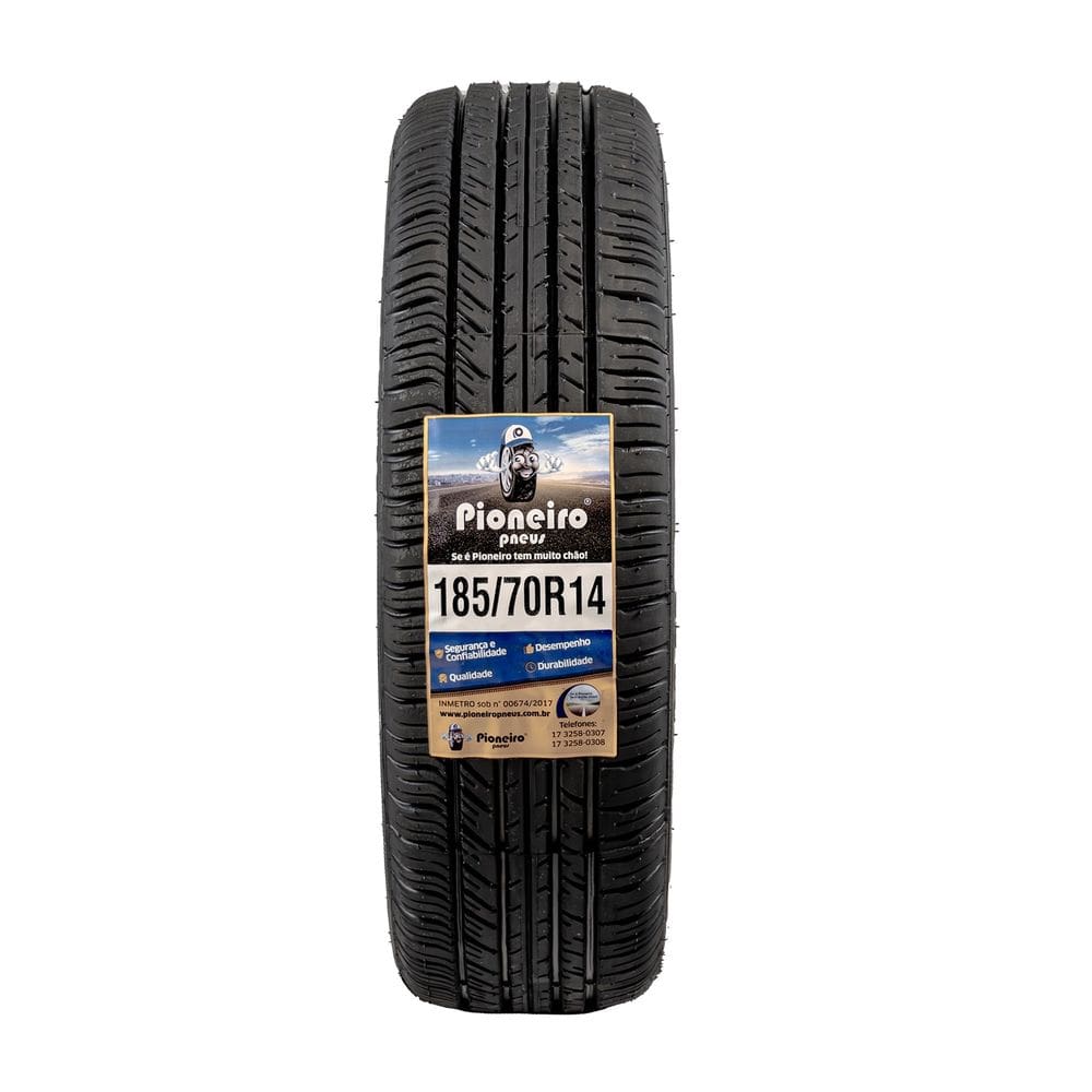 Pneu Aro 14 185/70 R14 - Com INMETRO e Borracha VIPAL - Pioneiro Pneus