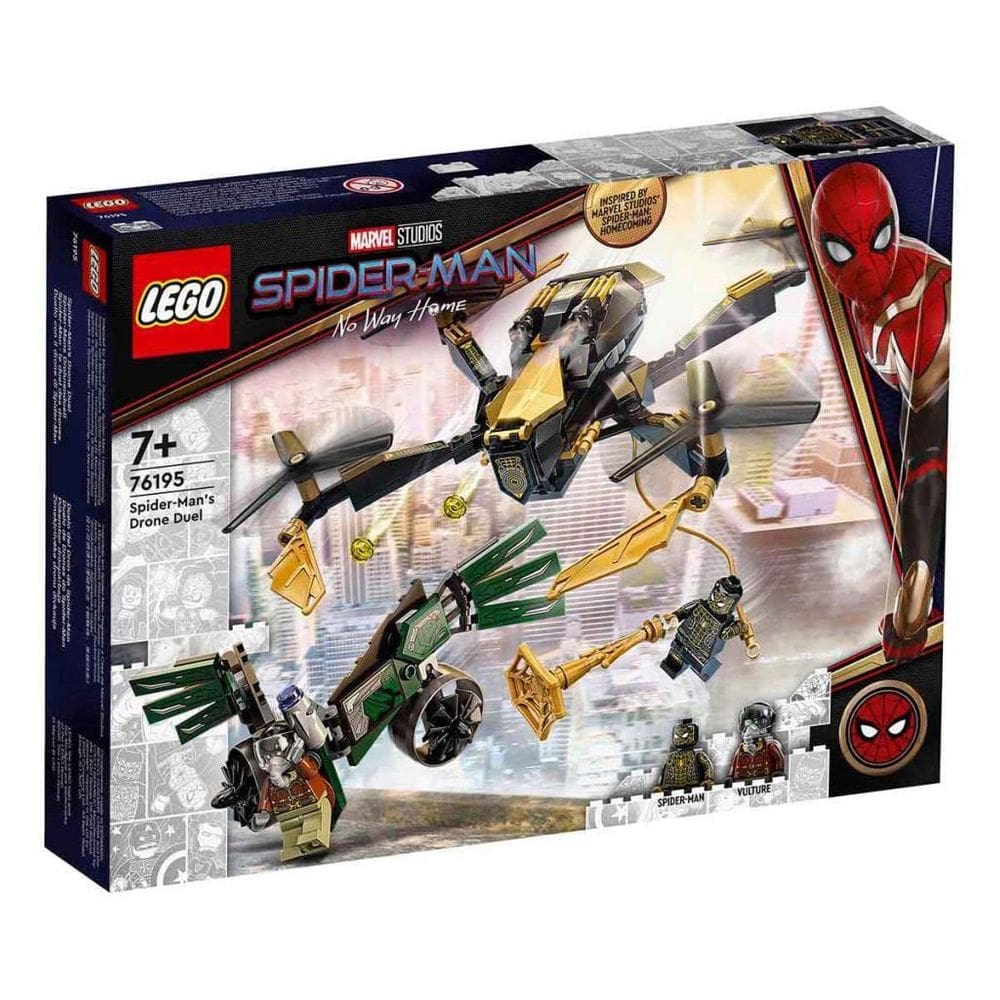 Kit de construção LEGO Super Heroes Marvel Spider-Man`s Drone Duel 76195