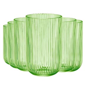 Jogo com 6 Copos de Vidro Versalhes Verde 460ml