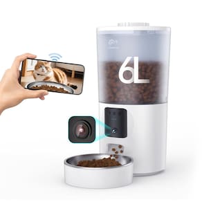 Alimentador automático para gatos Centvicam PF1-V 6L com câmera 1080P