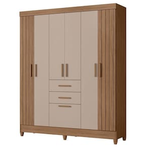 Guarda Roupa Solteiro Malta 7 Portas Carvalho Fendi - Moval
