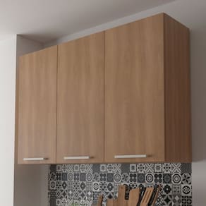 Armário Aéreo Cozinha 3 Portas 2 Prateleiras Cz3109 Freijó - Tecno Mobili
