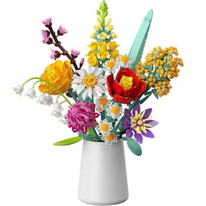 Conjunto de construção de buquê de flores MONOFUN 1070 unidades por 8 a 12 anos