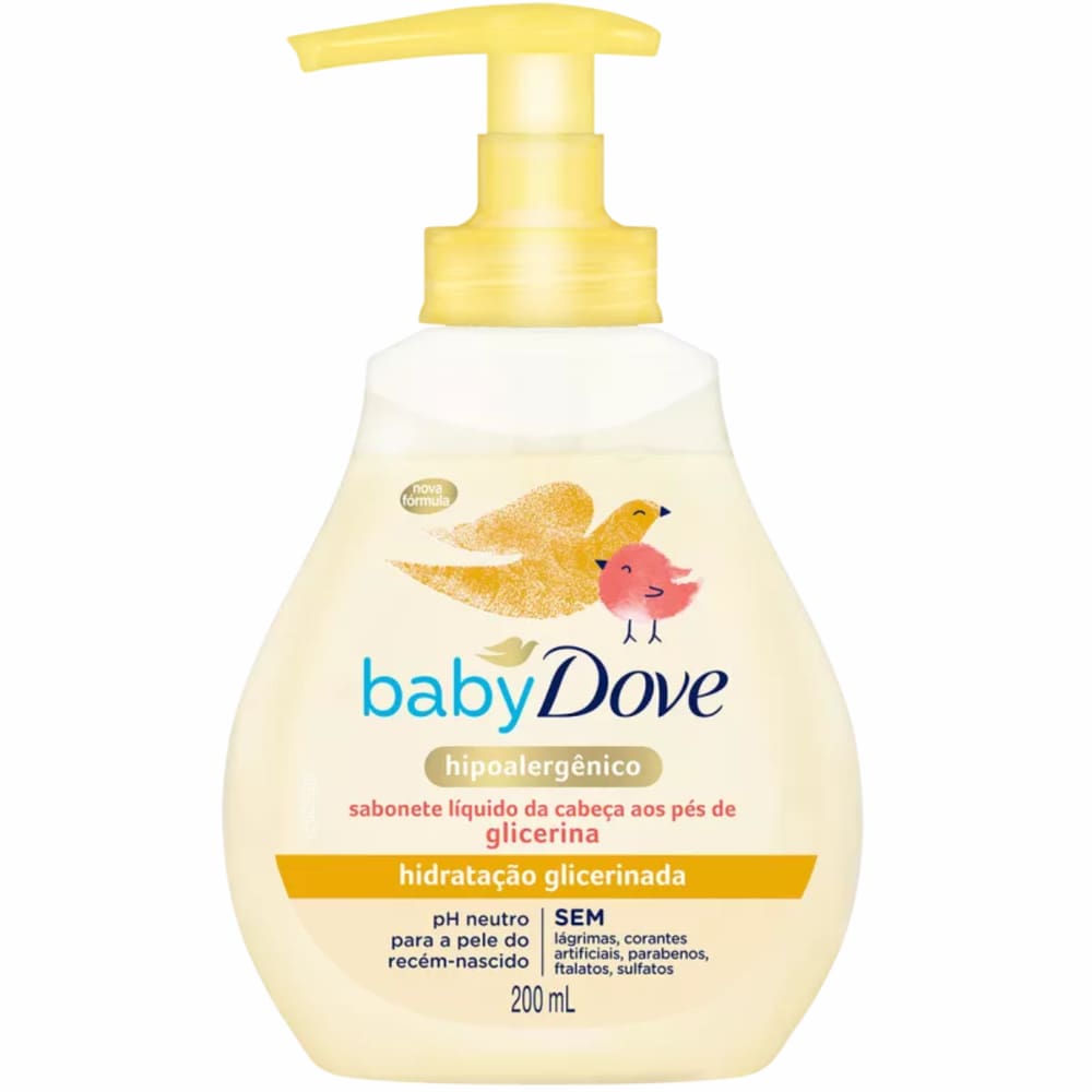 Sabonete Líquido Dove Hidratação Glicerinada Hipoalergênico 200ml
