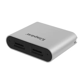 Leitor microSD Kingston Workflow USB 3.2 Gen 1 com slot duplo