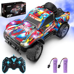 Caminhão RC DEERC Spray com música e luzes LED 2,4 GHz 40 min