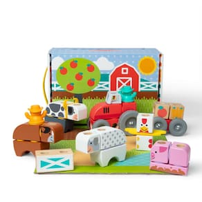 Blocos de construção Toy Melissa & Doug Blockables™ Farm 56 unidades