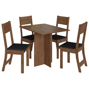 Mesa de Jantar Talita 91,8x68 com Tampo em MDP e 4 Cadeiras - Indekés