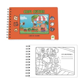Livro De Colorir Capi Cuties Vale Das Letras 64 Páginas