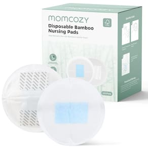 Almofadas de amamentação descartáveis Momcozy Bamboo 120 Count