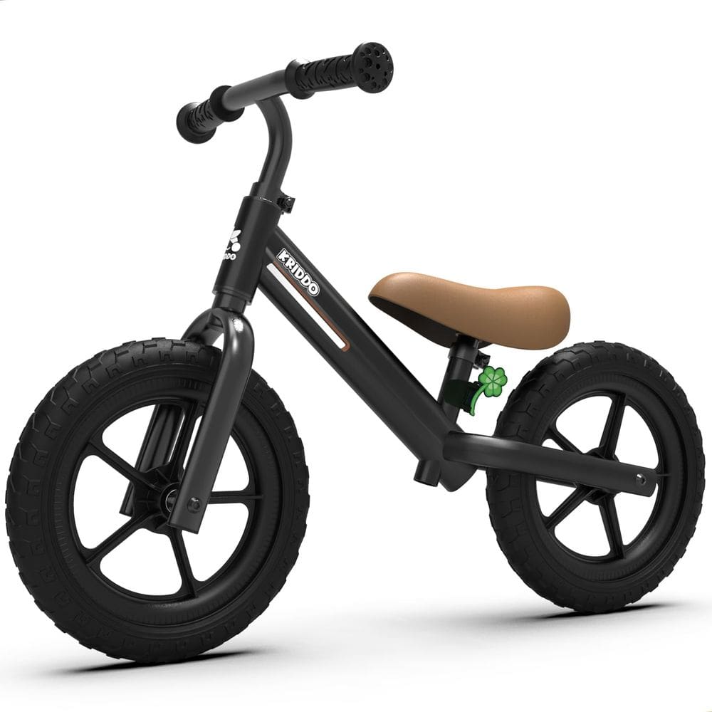 Balance Bike KRIDDO Toddler de 2 a 5 anos com assento ajustável preto