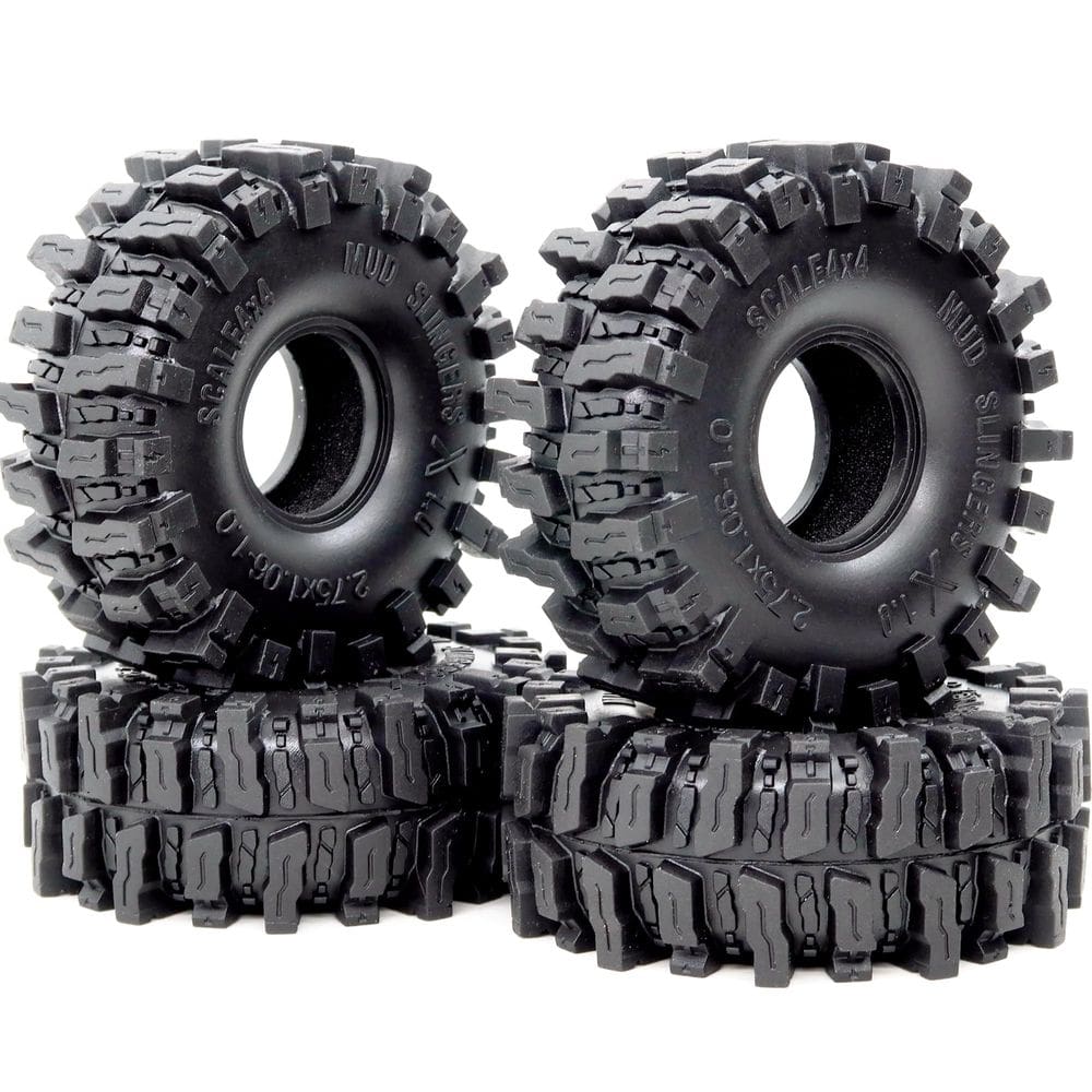 Pneus RC Crawler HOBBYSOUL 1.0 Mud Slingers X Super Soft 70 mm