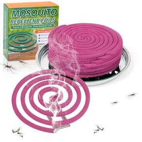Bobinas de mosquito FLODTEEK Natural, pacote com 16, suporte e suportes