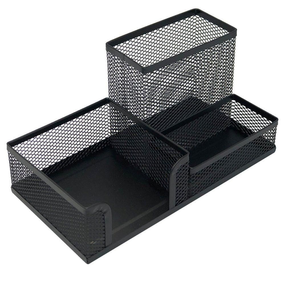 Organizador Aramado De Mesa 3 Divisórias Porta Treco Caneta