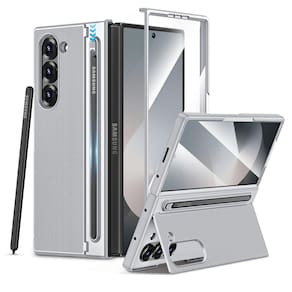 Capa de telefone Maxdara para Samsung Galaxy Z Fold 6 Silver