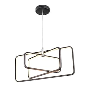 Pendente Shaft LED Dimerizável 6023PB 75W Bivolt Preto