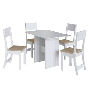 Mesa de Jantar Karla 108x68 com Tampo em MDP e 4 Cadeiras - Indekés