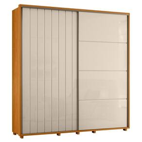 Guarda Roupa Casal Monet Ripado 2 Portas Deslizantes - Madetec