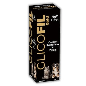 Suplemento Potente Para Cães E Gatos Glicofil Gold 30ml