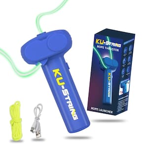 Brinquedo lançador de corda que brilha no escuro Varaict Ku-string azul escuro