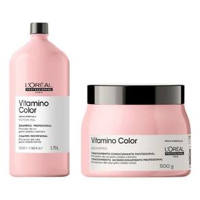 Kit Vitamino Color Shampoo L + Máscara 500g | LÓreal
