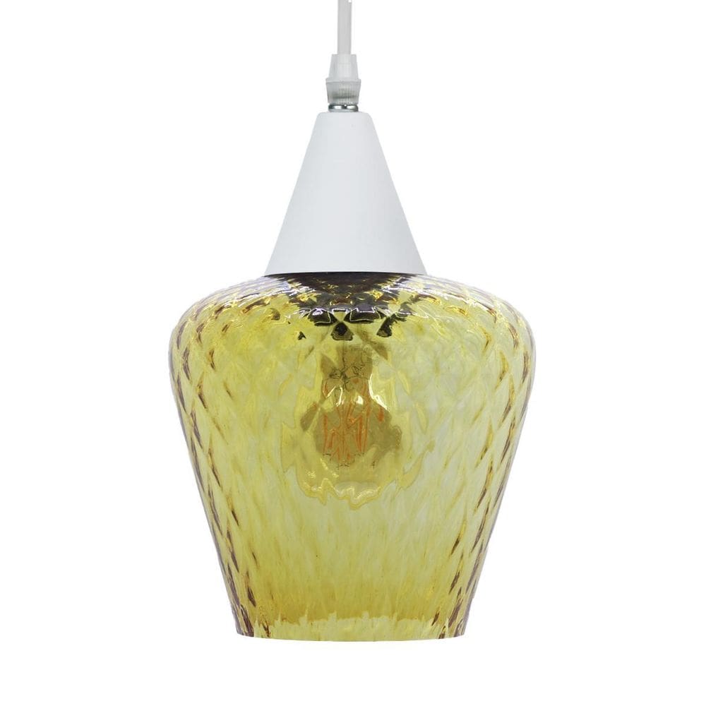 Pendente Taschibra Monalisa Boreal Conhaque E27 Bivolt Br