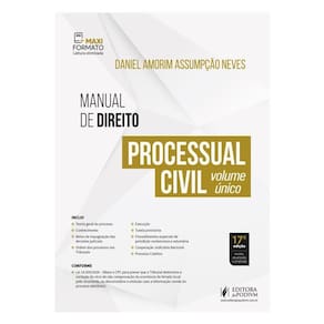 Manual De Direito Processual Civil - Volume Único (2025)