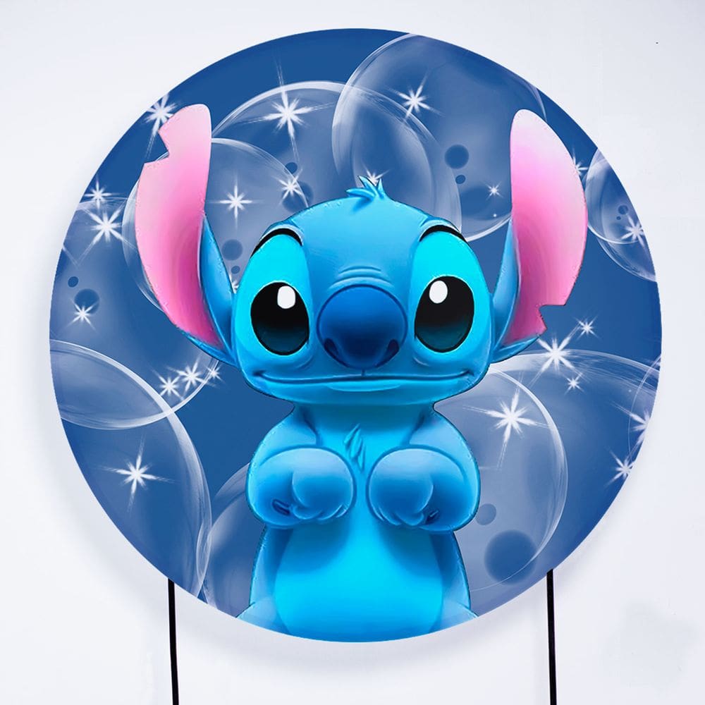 Painel Decorativo para Festa 1,30x1,30 metros Vesti Fácil com Elástico Lilo & Stitch - Fera Print