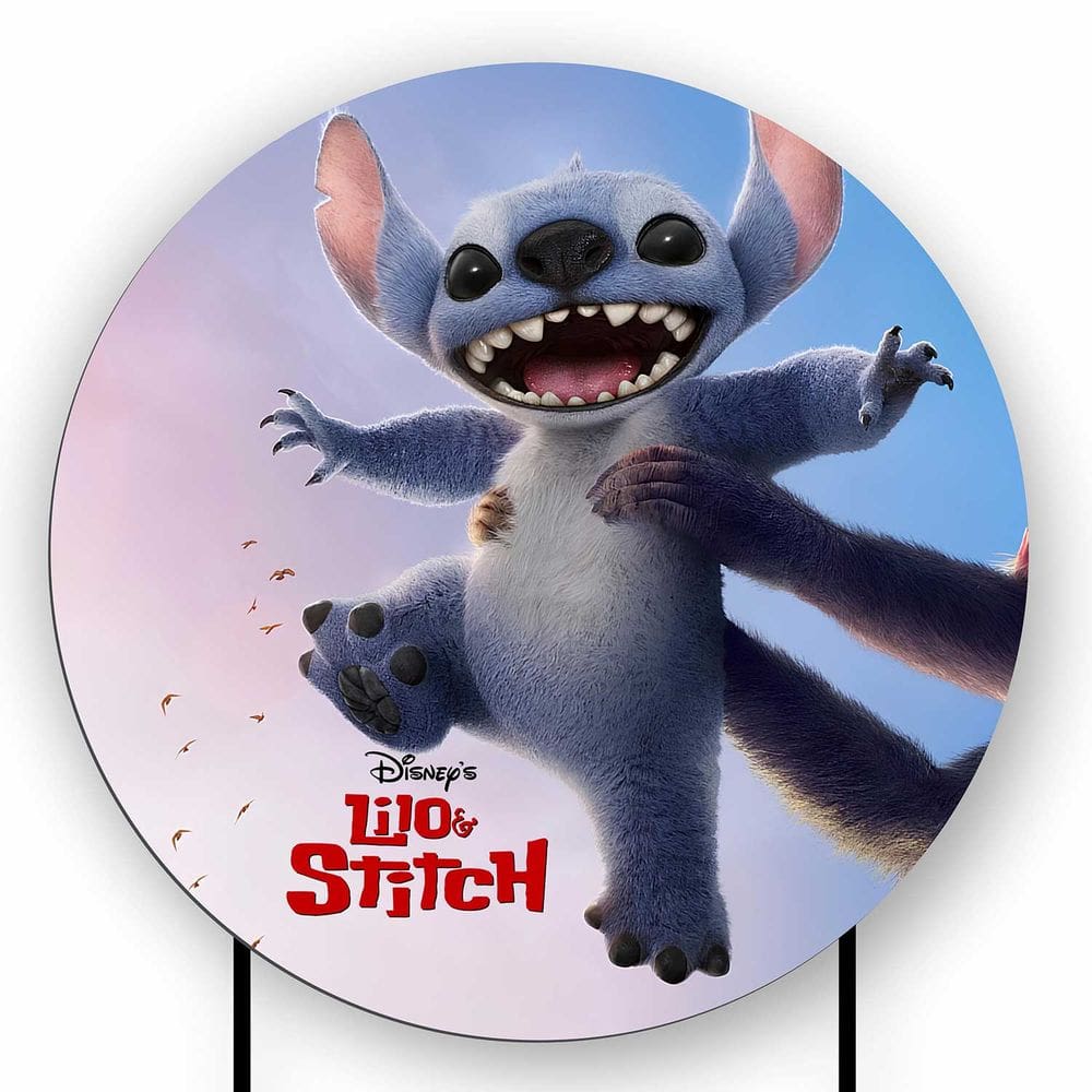 Painel Decorativo para Festa 1,80x1,80 metros Vesti Fácil com Elástico Lilo e Stitch - Fera Print