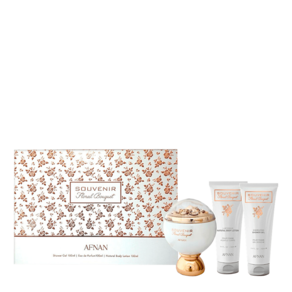 Kit Afnan Floral Bouquet Eau de Parfum 100ml + Shower Gel 100ml + Body Lotion 100ml
