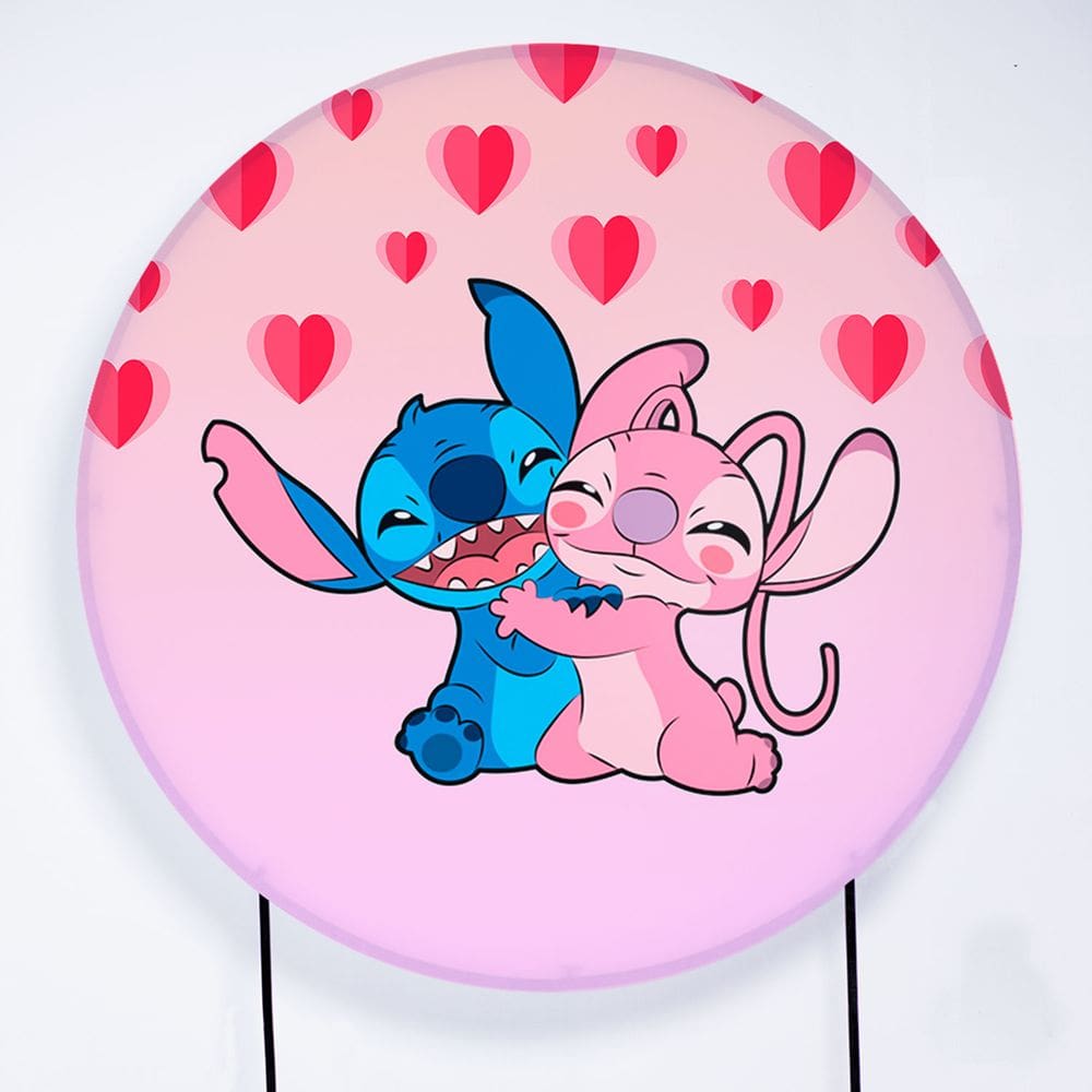 Painel Decorativo para Festa 1,50x1,50 metros Vesti Fácil com Elástico Lilo & Stitch - Fera Print