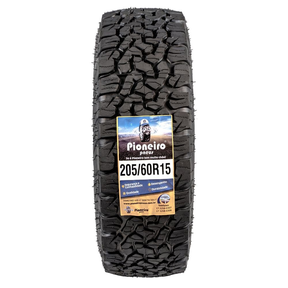 Pneu Aro 15 - 205/60 R15 - BF - Com Inmetro - Marca Pioneiro
