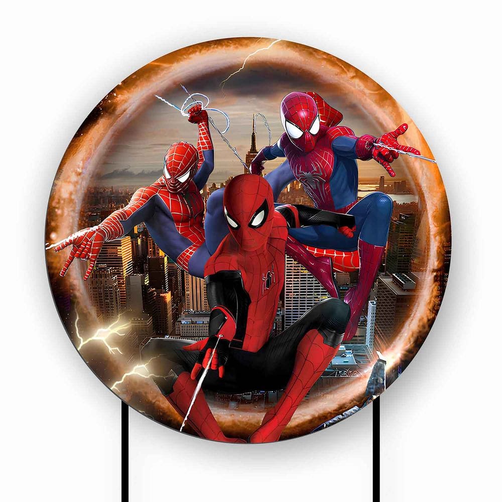 Painel Decorativo para Festa 1,30x1,30 metros Vesti Fácil com Elástico Homem Aranha - Fera Print