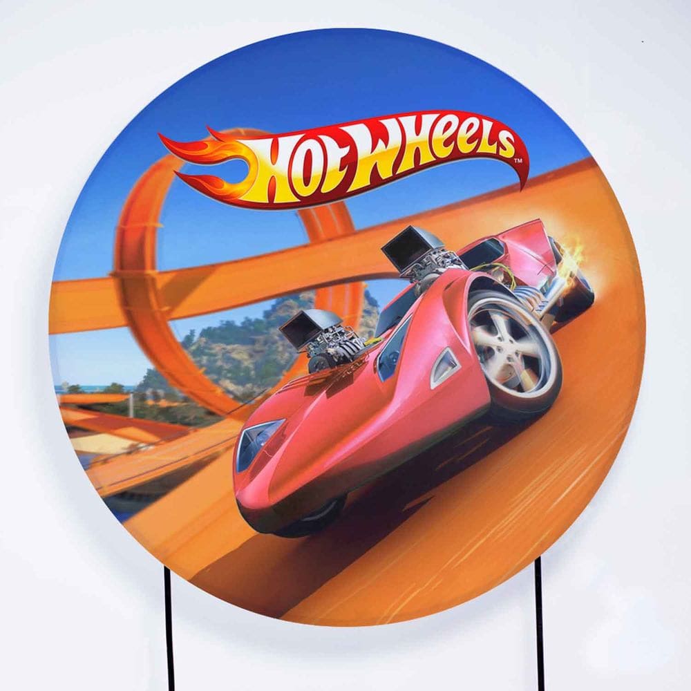 Painel Decorativo para Festa 1,80x1,80 metros Vesti Fácil com Elástico Hot Wheels - Fera Print