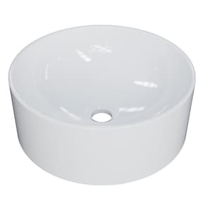 Cuba Pia Para Banheiro Redonda 34cm Sara C08 Branco Mpozenato