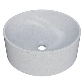 Cuba Pia Para Banheiro Redonda 34cm Sara C08 Branco Granit Mpozenato