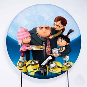 Painel Decorativo para Festa 1,50x1,50 metros Vesti Fácil com Elástico Meu Malvado Favorito - Fera Print