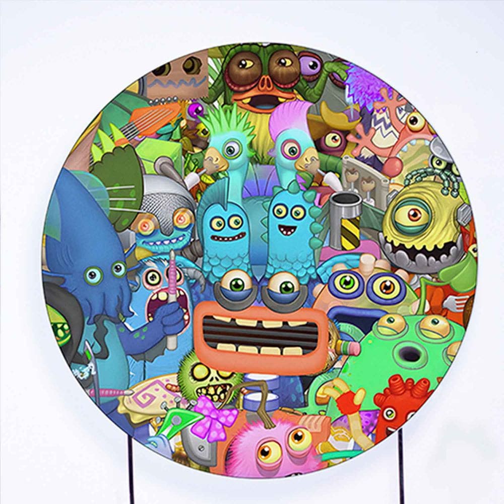 Painel Decorativo para Festa 1,80x1,80 metros Vesti Fácil com Elástico My Singing - Fera Print