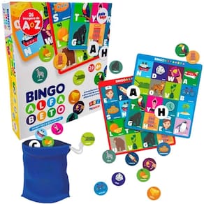 Jogo Bingo Alfabeto Infantil Aprenda Alfabeto 4115 Paki Toys
