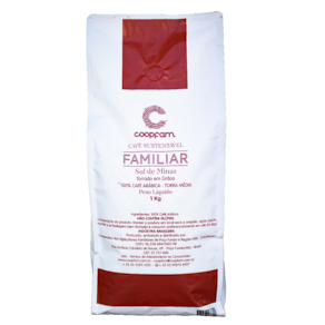 Café Familiar Sustentável Torrado em Grãos Coopfam 1kg