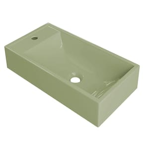 Cuba Pia De Apoio Para Banheiro Retangular 54cm Alva C08 Verde Mpozenato