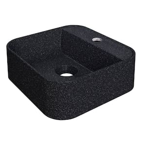 Cuba Pia Para Banheiro Quadrada 32cm ágata C08 Preto Granit Mpozenato