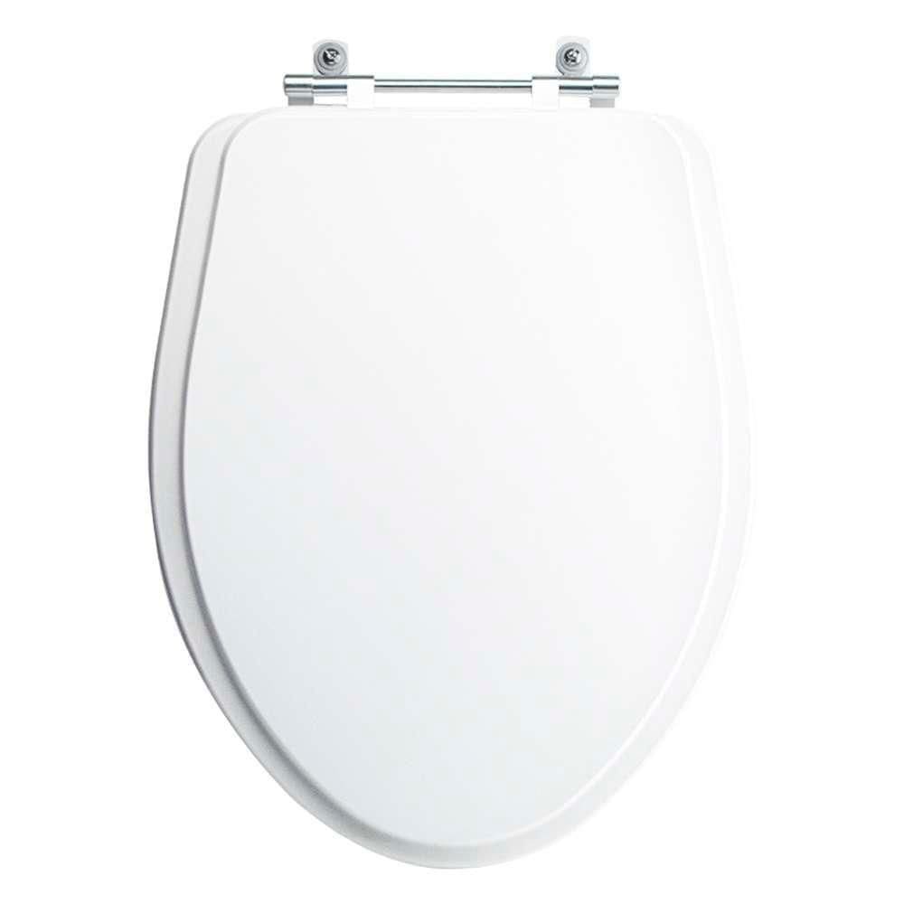 Tampa Vaso Sanitário Poliester Acrilico Alpinia Branco Para Bacia Fiori